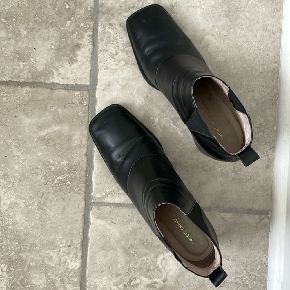 INTENTIONALLY BLANK • black ankle boots